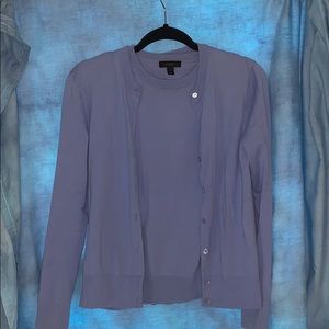 J. Crew matching sweater set in periwinkle